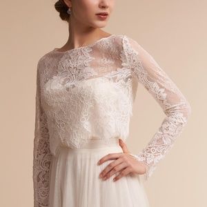Ivory BHLDN topper Eternal Topper By Lotus Threads